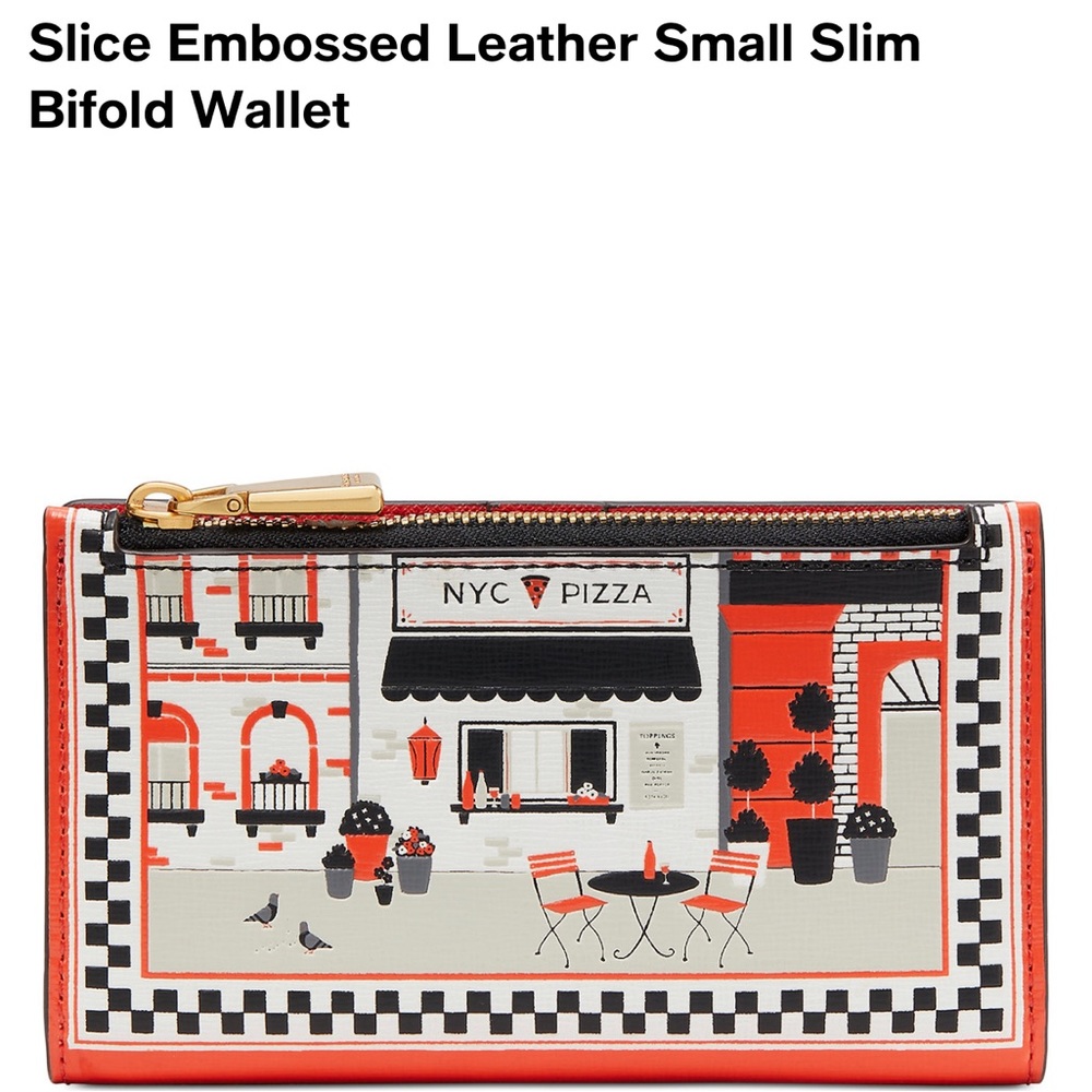 COPY - Brand new never used Kate Spade pizza wallet get your pizza